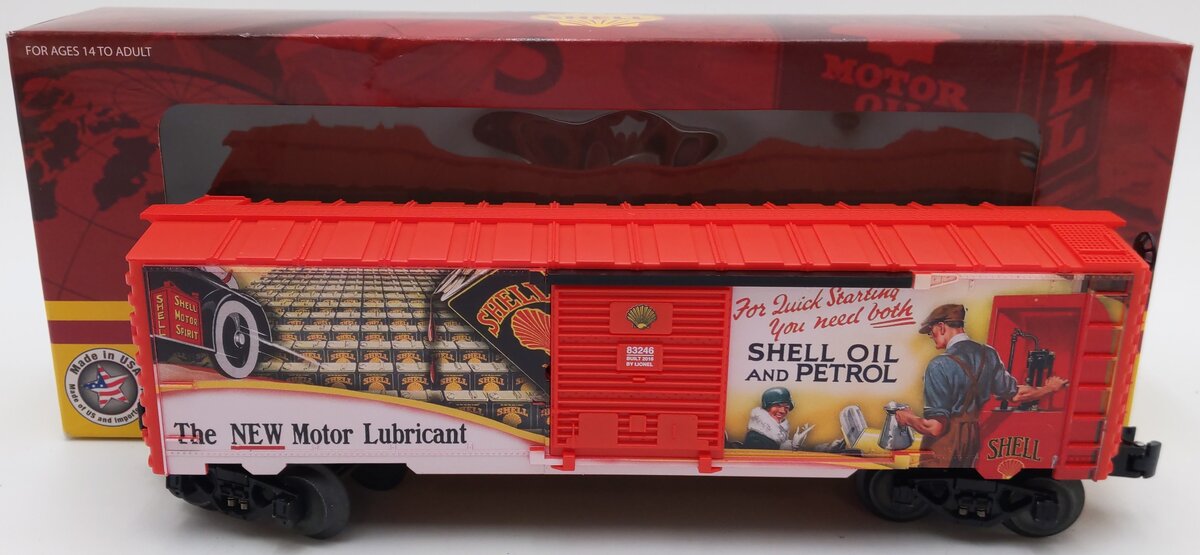 Lionel 6-83246 O Gauge Shell Billboard Art Boxcar LN/Box