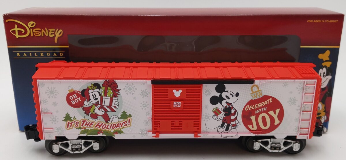 Lionel 6-83790 O Mickey Mouse Happy Holidays Boxcar LN/Box