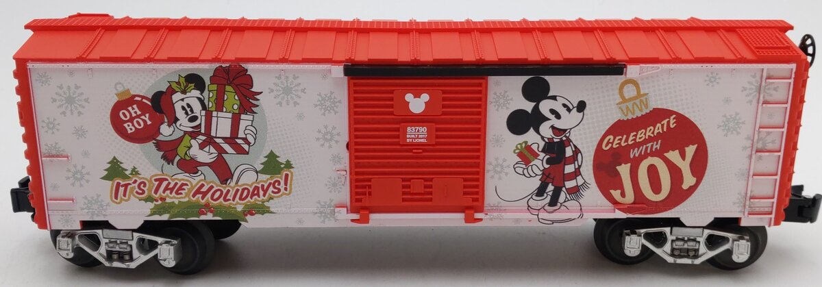 Lionel 6-83790 O Mickey Mouse Happy Holidays Boxcar LN/Box