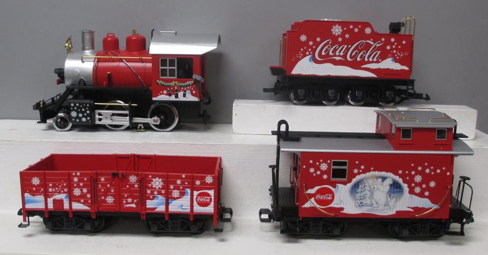 LGB 72510 G Gauge Coca-Cola "Red Trunk" Christmas Steam Train Super Set LN/Box