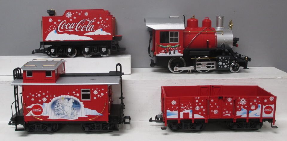 LGB 72510 G Gauge Coca-Cola "Red Trunk" Christmas Steam Train Super Set LN/Box