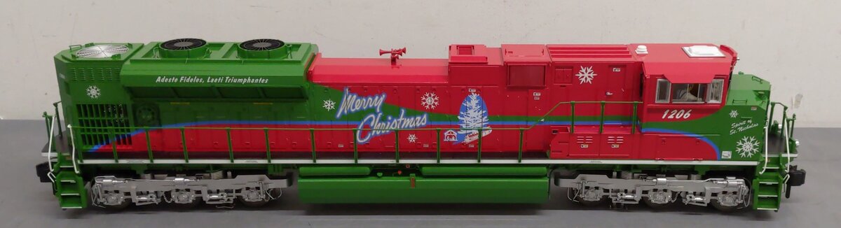 MTH 70-2166-1 G Gauge Christmas SD70ACe Diesel Engine #1206 with Proto-Sound 3 NIB