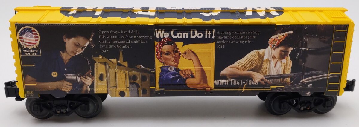 Lionel 6-83783 O Gauge USA Rosie the Riveter Boxcar LN/Box