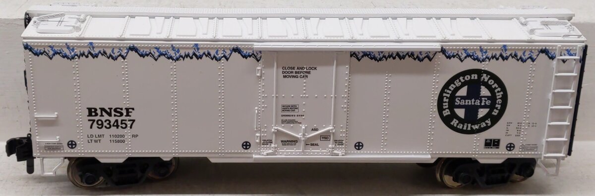 MTH 70-78043 G Scale BNSF Rail King 40' Metal Wheels Reefer #793457 LN/Box