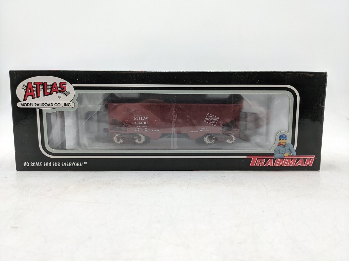 Atlas 18875 HO Milwaukee Road 2-Bay Hopper Car NIB