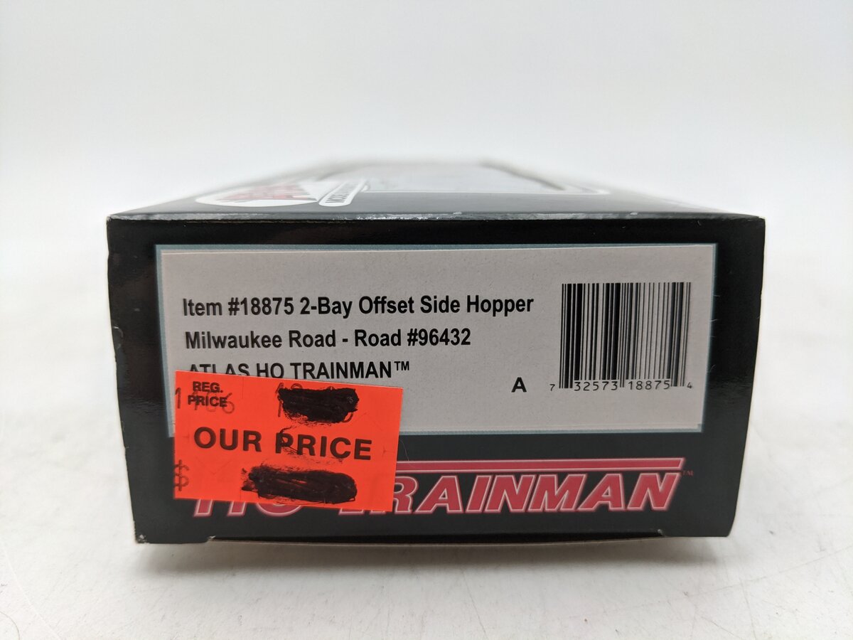 Atlas 18875 HO Milwaukee Road 2-Bay Hopper Car NIB