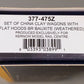 Graham Farish 377-475Z N Weathered BR China Clay wagons w/ Flat Hoods (Set of 3) LN/Box