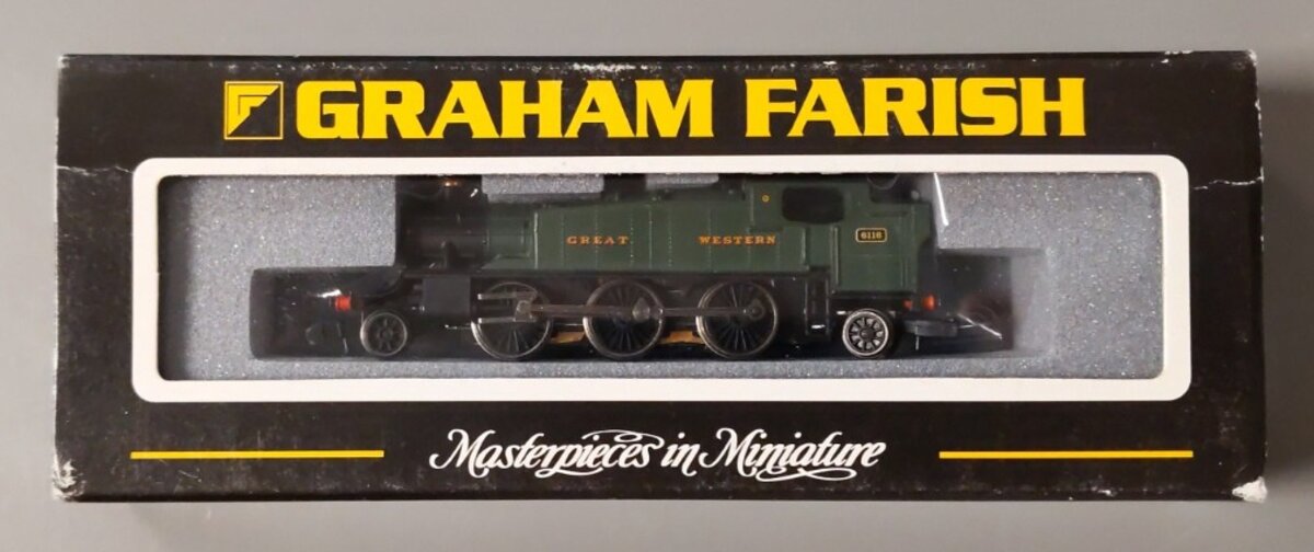 Graham Farish 371-978 N Scale GWR 61XX Paririe Tank 2-6-2 Steam Locomotive #6116 LN/Box
