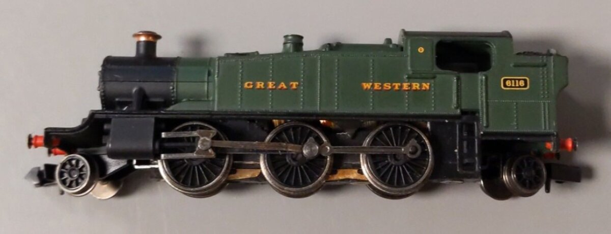 Graham Farish 371-978 N Scale GWR 61XX Paririe Tank 2-6-2 Steam Locomotive #6116 LN/Box