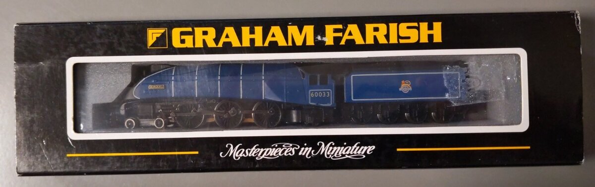Graham Farish 372-354 N British Railway Seagull A4 4-6-2 Steam Locomotive #60033 LN/Box