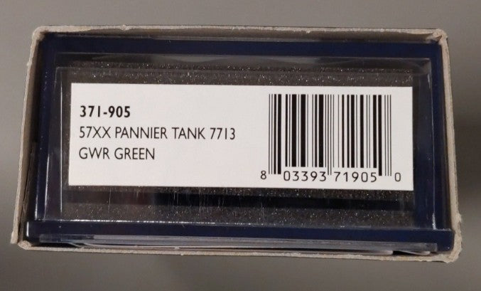 Graham Farish 371-905 N Scale GWR 57XX Pannier Tank 0-6-0 Steam Locomotive #7713 LN/Box