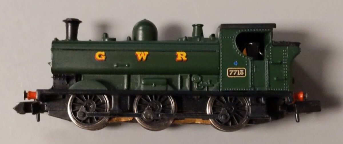 Graham Farish 371-905 N Scale GWR 57XX Pannier Tank 0-6-0 Steam Locomotive #7713 LN/Box