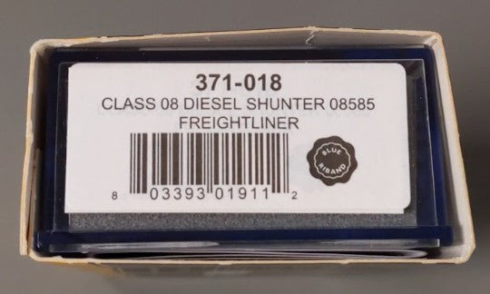 Graham Farish 371-018 N BR Freightliner Class 08 Diesel Shunter Locomotive#08585 EX/Box