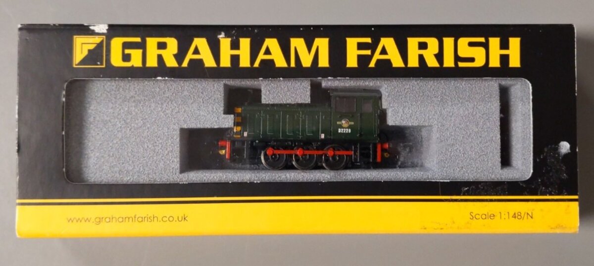 Graham Farish 371-050B N Scale British Railway Class 04 Diesel Locomotive #D2228 VG/Box