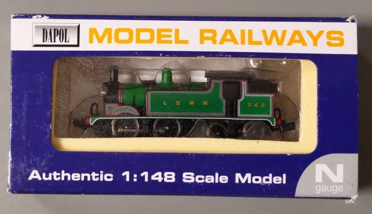 Dapol ND-057 N London & South Western Railway 0-4-4 Tank Steam Locomotive #245 LN/Box