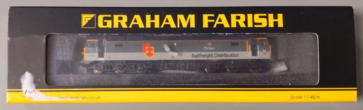 Graham Farish 371-233 N Scale 'The Sapper' Class 47 Diesel Locomotive #47306 LN/Box
