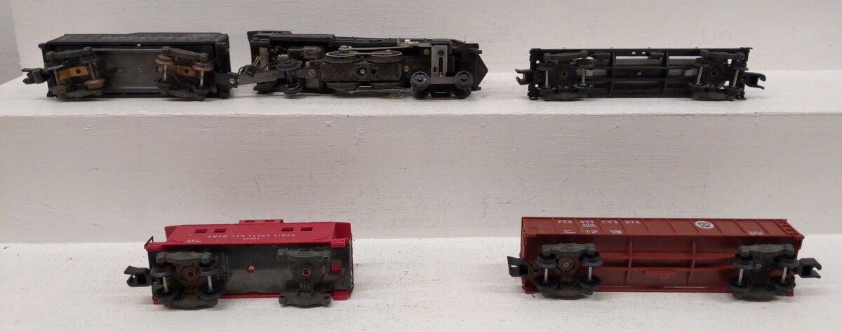 American Flyer 20175 Vintage S Gauge Steam Locomotive Freight Set VG/Box