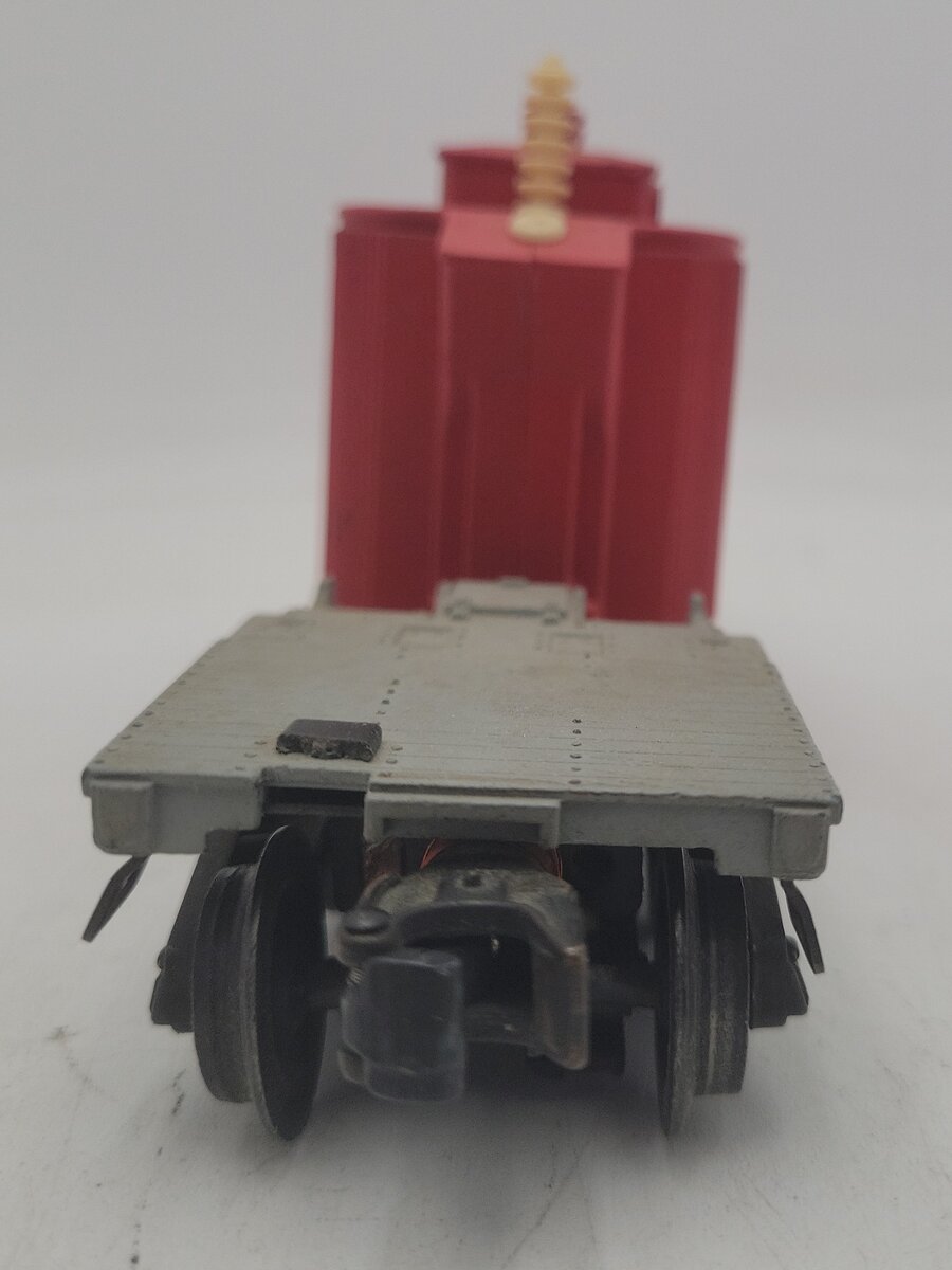 Lionel 2461 Vintage O Postwar Diecast Flatcar w/ Red Transformer VG/Box
