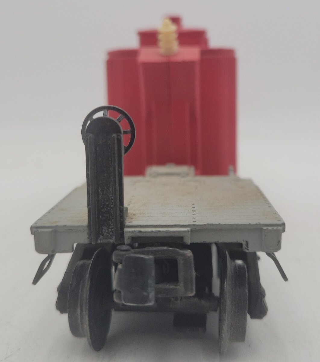 Lionel 2461 Vintage O Postwar Diecast Flatcar w/ Red Transformer VG/Box