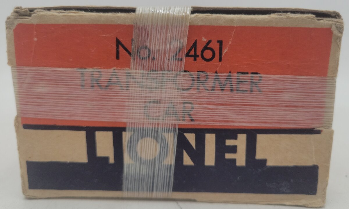 Lionel 2461 Vintage O Postwar Diecast Flatcar w/ Red Transformer VG/Box