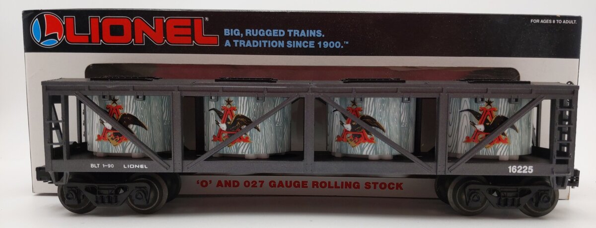 Lionel 6-16225 O Gauge Budweiser Vat Car #16225 LN/Box