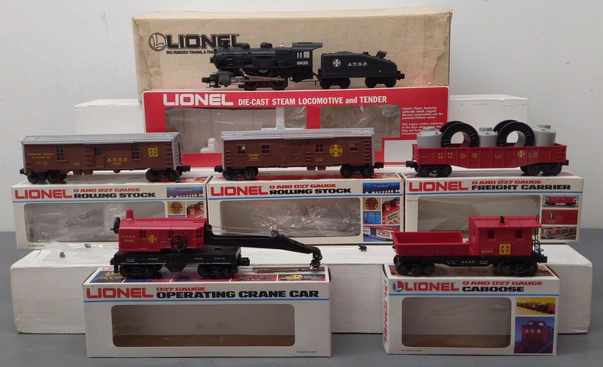 Lionel 6-1632 O Gauge Santa Fe Service Station Special Work Train Set EX/Box
