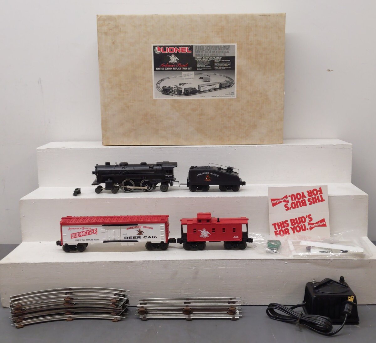 Lionel 6-11775 Anheuser Busch O Gauge Steam Train Set EX/Box