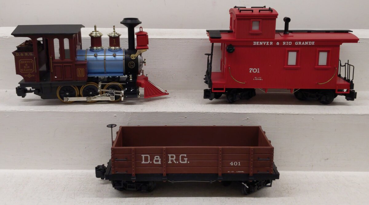 Lionel 8-81000 Gold Rush Special G Gauge Steam Freight Train Set LN/Box