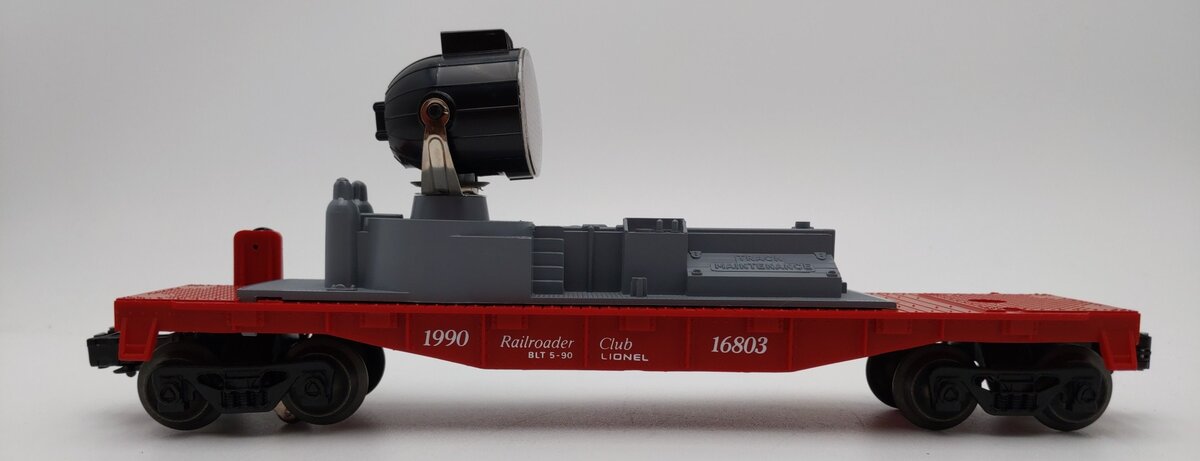Lionel 6-16803 O Gauge Lionel Railroader Club Searchlight Car NIB