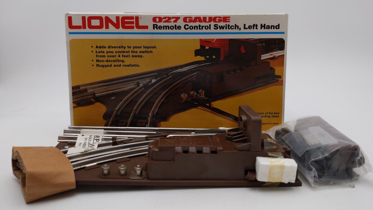 Lionel 6-5121 O O27 Left Hand Remote Control Switch Turnout NIB