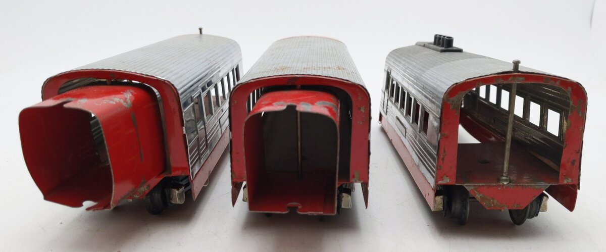Lionel 1700E Vintage O Chrome Red Junior Streamline Set