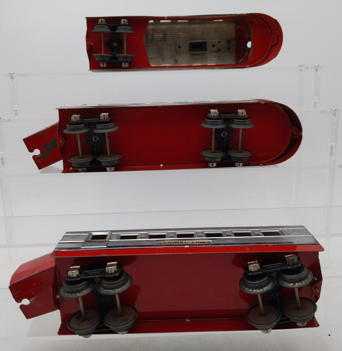 Lionel 1700E Vintage O Chrome Red Junior Streamline Set