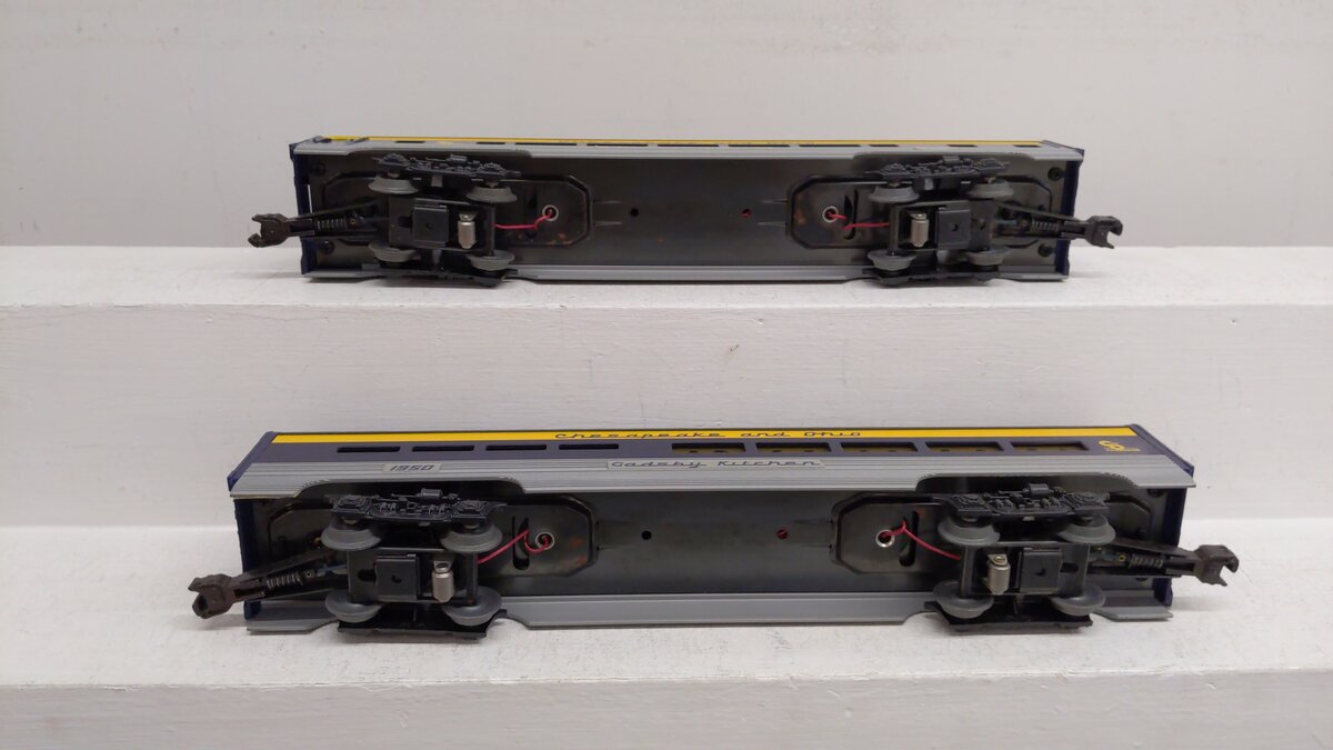 Lionel 6-19164 O Chesapeake & Ohio Chessie Club Aluminum Passenger Car Set EX/Box