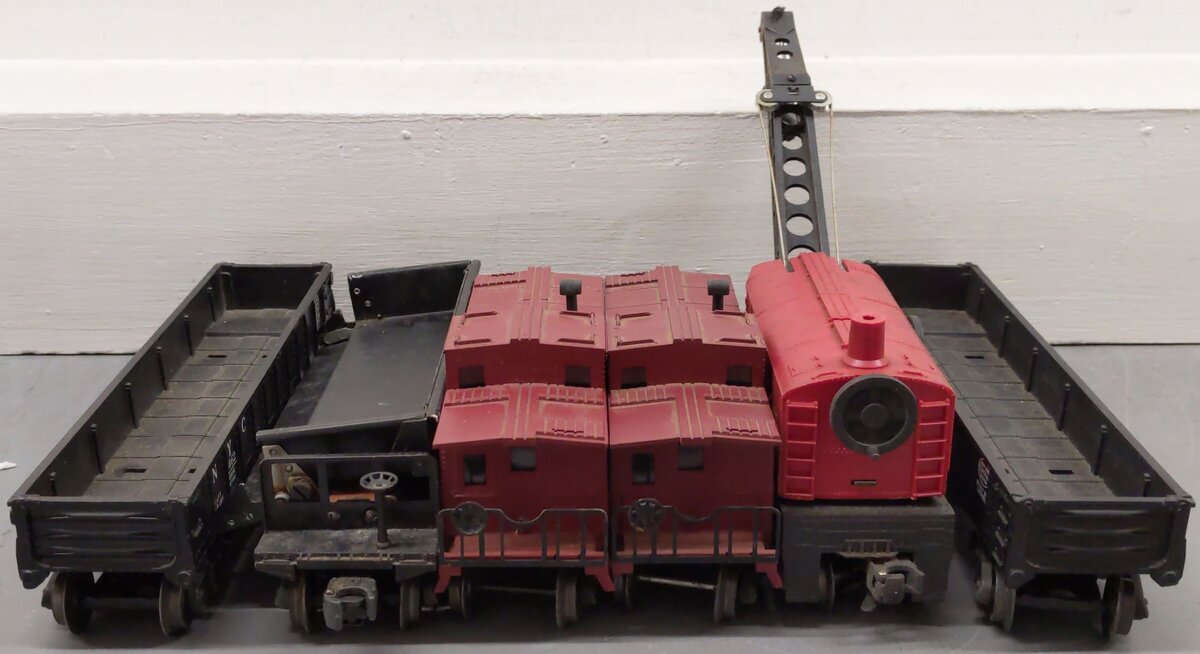Lionel Vintage O Assorted Freight Cars: 6462, 6357, 3469, 6560 [6]/Box