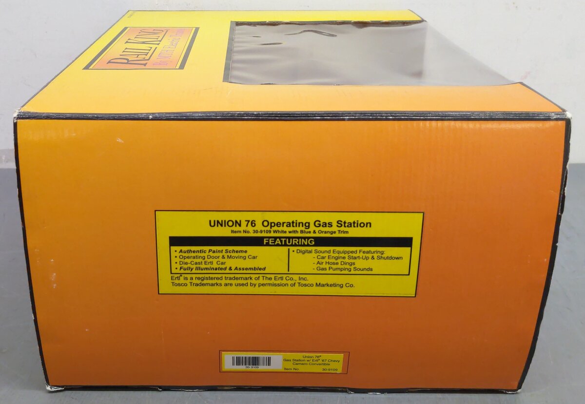 MTH 30-9109 O Gauge Union 76 Operating Gas Station EX/Box