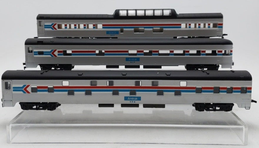 Rivarossi HO Scale Assorted Amtrak Passenger Cars [3] EX