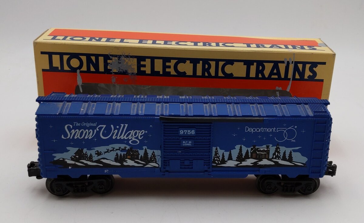 Lionel 6-52096 O Gauge Original Department 56 Snow Village Box Car #9756 LN/Box