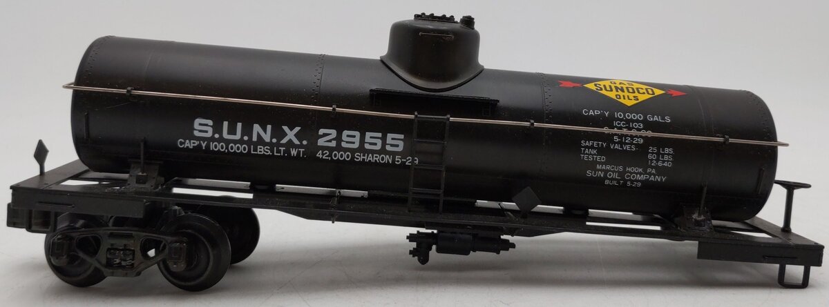 Williams 2955 O Brass Sunoco Tank Car #2955