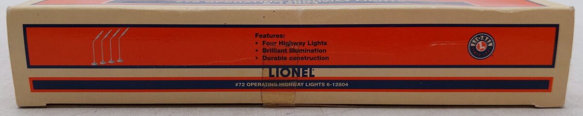 Lionel 6-12804 O And O27 Operating Highway Lights (Set of 4) EX/Box