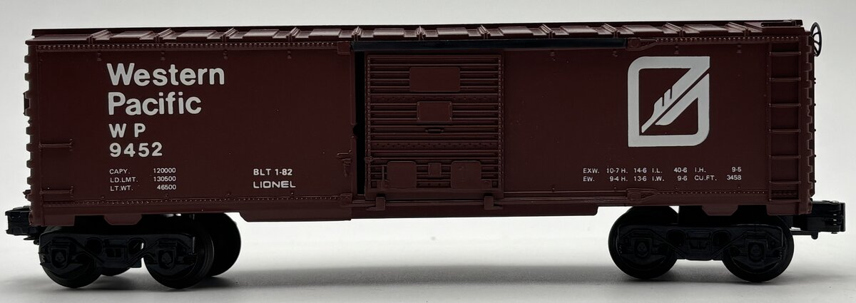 Lionel 6-9452 O Gauge Western Pacific Boxcar #9452 LN/Box