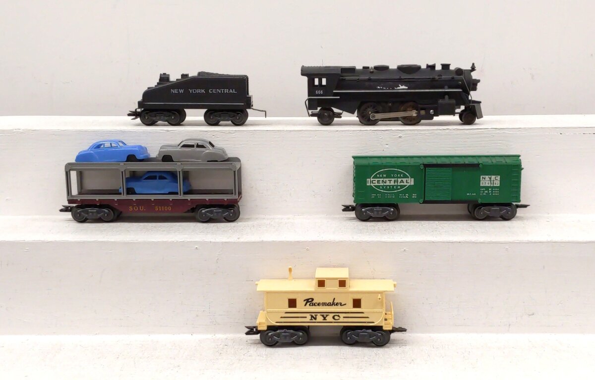 Marx Vintage O Steam Locomotive Freight Train Set VG