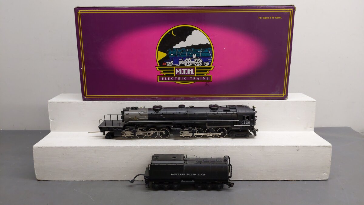 MTH 20-3125-1 O Southern Pacific AC-6 Cab-Forward Steam Engine & Tender w/PS1 EX/Box