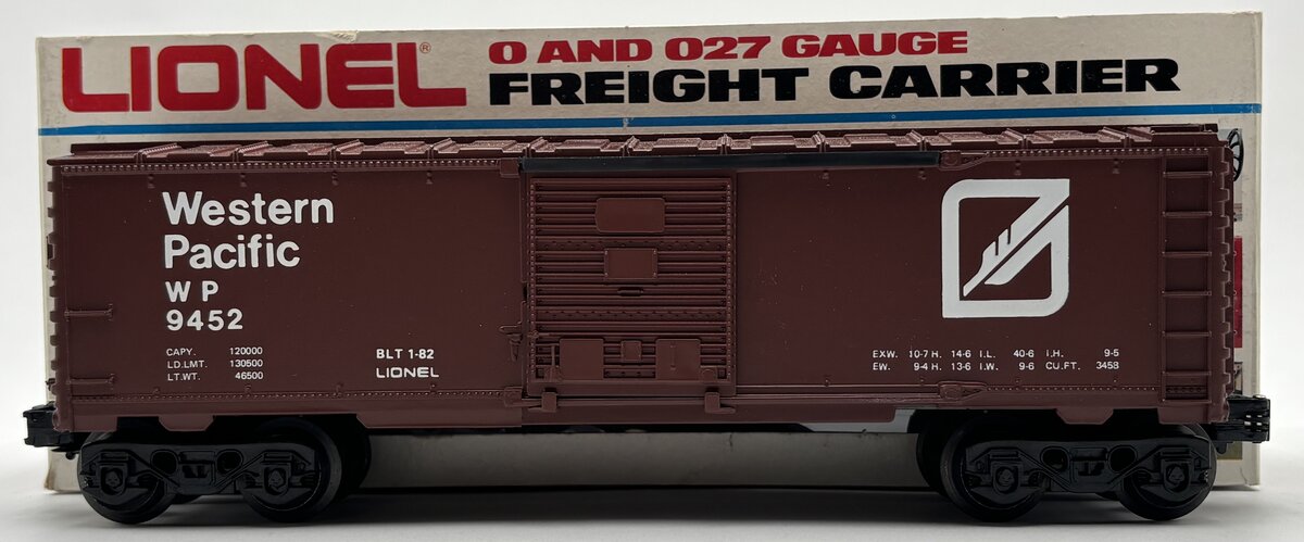 Lionel 6-9452 O Gauge Western Pacific Boxcar #9452 EX/Box