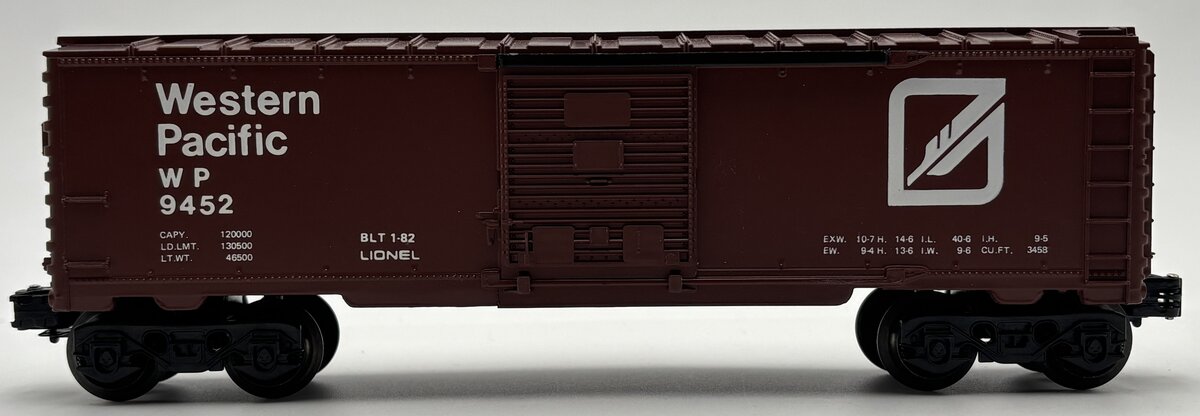 Lionel 6-9452 O Gauge Western Pacific Boxcar #9452 EX/Box