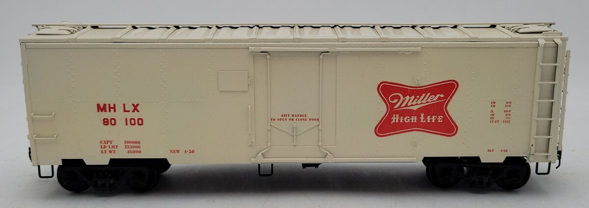 O Scale (2-Rail) Miller Highlife BRASS Refrigerator Car #80100-CUSTOM