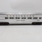 Lionel 6-9580 O Gauge Burlington Aluminum "Silver Veranda" Observation Car EX