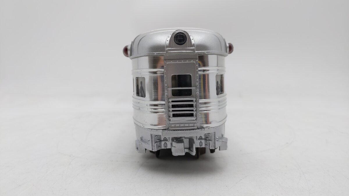 Lionel 6-9580 O Gauge Burlington Aluminum "Silver Veranda" Observation Car EX