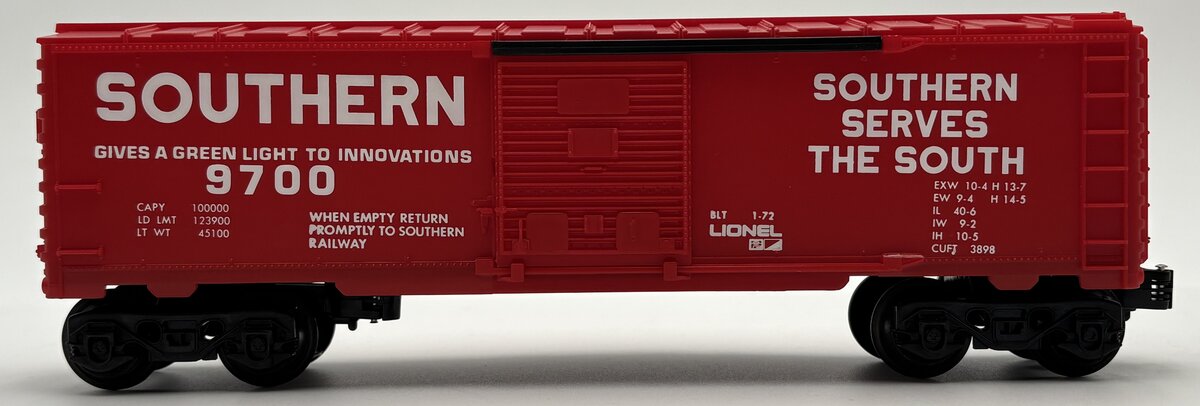 Lionel 6-9700 O Gauge Southern 'Serves The South' Box Car #9700 EX/Box