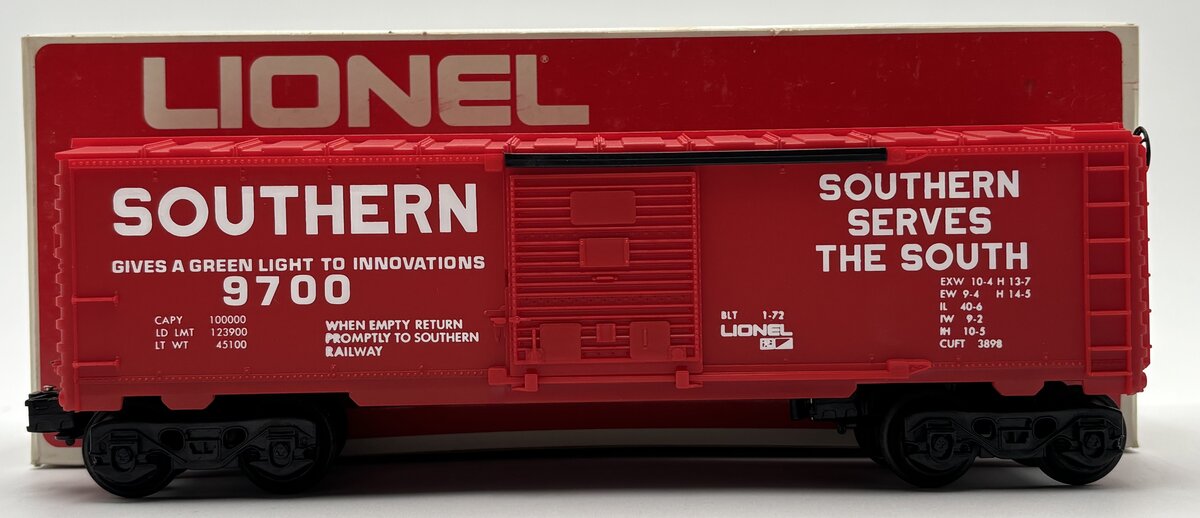 Lionel 6-9700 O Gauge Southern 'Serves The South' Box Car #9700 EX/Box