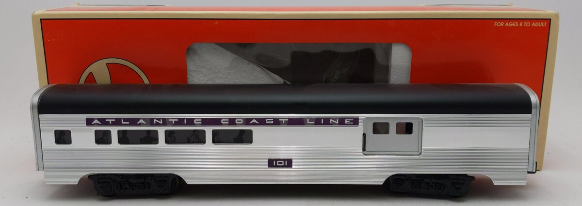 Lionel 6-19155 O Gauge Atlantic Coast Line Aluminum Combination Car #101 LN/Box